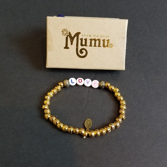 MUMU GOLD LOVE BRACELET - Picture 1 of 4